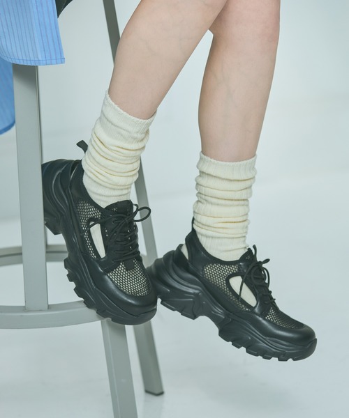 LAKOLE（ラコレ）の「ロングルーズソックス / 970299（ソックス/靴下・レディース・ライトグレー/オフホワイト/ブラック/ベージュ/ブラウン・FREE）」の21枚目の写真