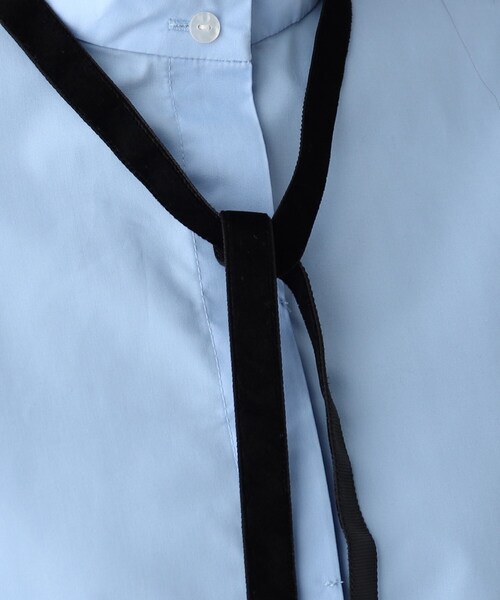 OPAQUE.CLIP(オペークドットクリップ)の「◆【大草直子さんコラボ】3wayリボン&タイ付きシャツ(シャツ/ブラウス・レディース・オフホワイト/ブラック/ライトブルー・36/38/40)」の19枚目の写真