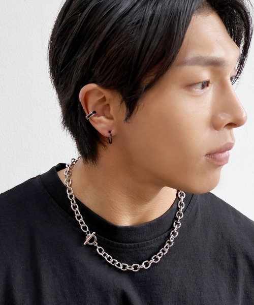 4INT.（フォイント）の「シンプル フープピアス / サージカルステンレス316L (金属アレルギー対応)（ピアス（両耳用）・メンズ・シルバー/ブラック/ゴールド/レインボー・12/15 /18）」の22枚目の写真