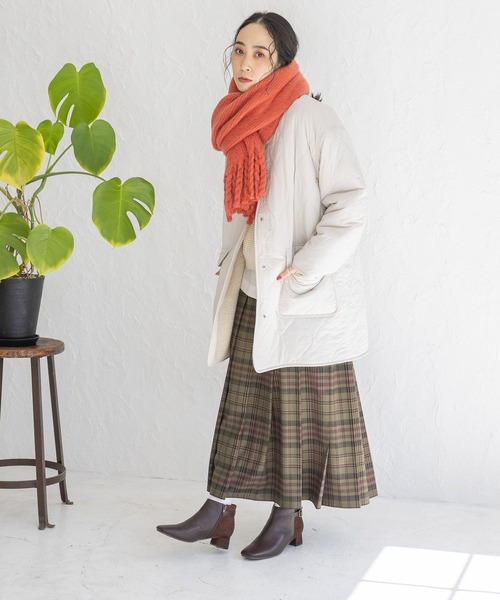 studio CLIP（スタディオクリップ）の「やわらか太フリンジストール（ストール/ショール・レディース・ライトグリーン/オレンジ/モカ/アイボリー/パープル/ブルー・FREE）」の14枚目の写真