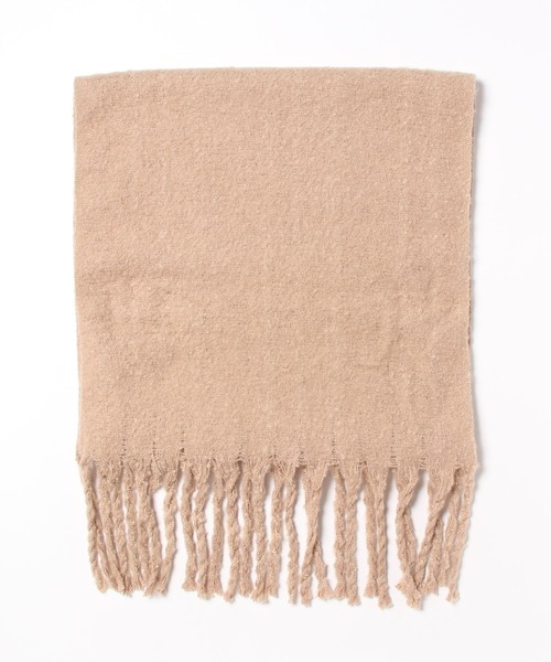 kutir（クティール）の「kutirlune／フリンジボリュームマフラー（マフラー・レディース・カーキ/アイボリー/ブラック/ベージュ/ブルー/グレー・FREE）」の17枚目の写真