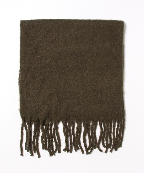 kutir（クティール）の「kutirlune／フリンジボリュームマフラー（マフラー・レディース・カーキ/アイボリー/ブラック/ベージュ/ブルー/グレー・FREE）」の18枚目の写真