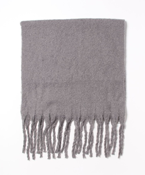 kutir（クティール）の「kutirlune／フリンジボリュームマフラー（マフラー・レディース・カーキ/アイボリー/ブラック/ベージュ/ブルー/グレー・FREE）」の16枚目の写真