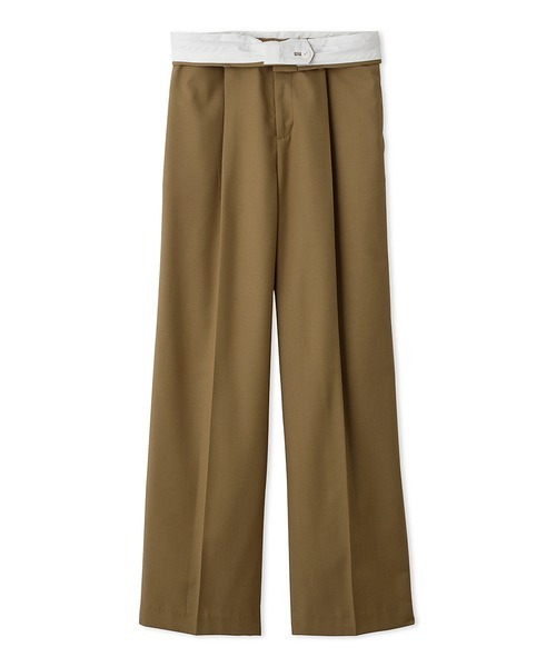 Mila Owen(ミラオーウェン)の「センタープレスタックワイドパンツ(スラックス・レディース・ブラック/グレー/キャメル・1/0)」の20枚目の写真