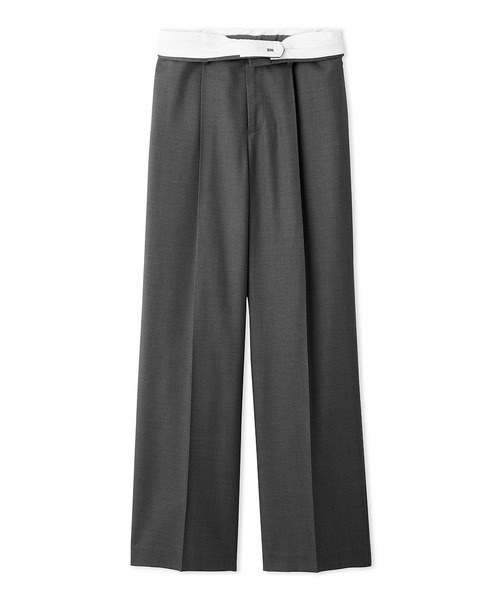 Mila Owen(ミラオーウェン)の「センタープレスタックワイドパンツ(スラックス・レディース・ブラック/グレー/キャメル・1/0)」の22枚目の写真