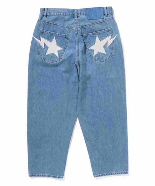 A BATHING APE（アベイシングエイプ）の「METAL LOGO PIN DENIM PANTS