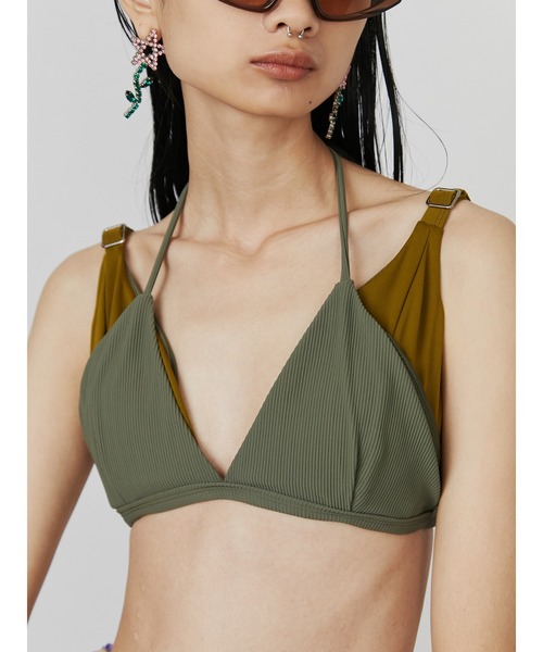 PAMEO POSE（パメオポーズ）の「Byanca Bikini（水着・レディース・ブラック/カーキ・FREE）」の18枚目の写真