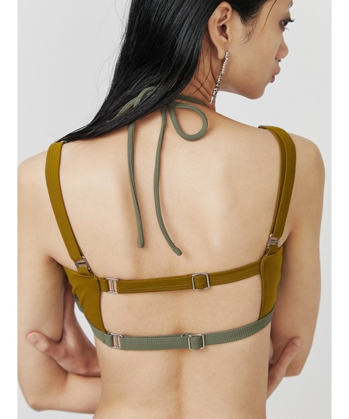 PAMEO POSE（パメオポーズ）の「Byanca Bikini（水着・レディース・ブラック/カーキ・FREE）」の17枚目の写真