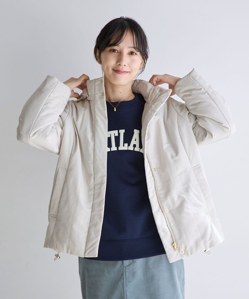 GLOBAL WORK（グローバルワーク）の「お手入れらくらく裏起毛スウェット/906284（スウェット・レディース・杢グレー/ホワイト系その他/ベージュ/ネイビー/スミクロ/アイボリー・MEDIUM/LARGE）」の9枚目の写真