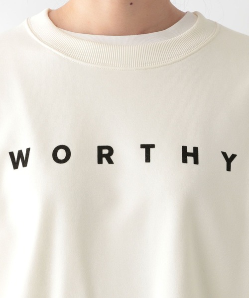 GLOBAL WORK（グローバルワーク）の「お手入れらくらく裏起毛スウェット/906284（スウェット・レディース・杢グレー/ホワイト系その他/ベージュ/ネイビー/スミクロ/アイボリー・MEDIUM/LARGE）」の20枚目の写真