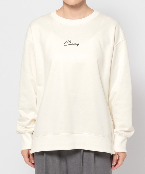 GLOBAL WORK（グローバルワーク）の「お手入れらくらく裏起毛スウェット/906284（スウェット・レディース・杢グレー/ホワイト系その他/ベージュ/ネイビー/スミクロ/アイボリー・MEDIUM/LARGE）」の21枚目の写真