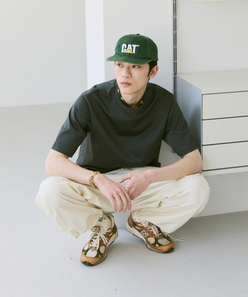 soerte（ソエルテ）の「Basic box cotton blend tee/ベーシックボックスコットンブレンドT（Tシャツ/カットソー・メンズ・ブルー/チャコールグレー/ブラウン/ブラック/ホワイト・1/2/3）」の11枚目の写真