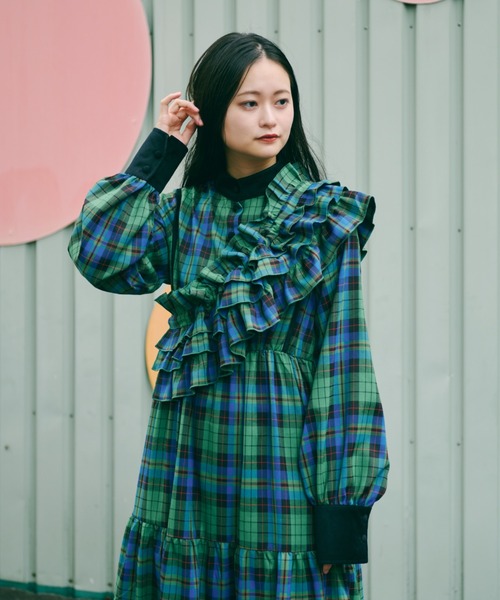 kutir（クティール）の「【クティールとレトロ】セット着用可マルチウェイフリル（その他トップス・レディース・レッド/グリーン/ブラック/ネイビー・FREE）」の16枚目の写真