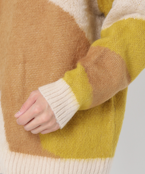 B.C STOCK（ベーセーストック）の「【THE FOX/ザフォックス】別注ヴァーグニット（ニット/セーター・メンズ・ベージュ/ブルー系その他・MEDIUM/LARGE）」の9枚目の写真