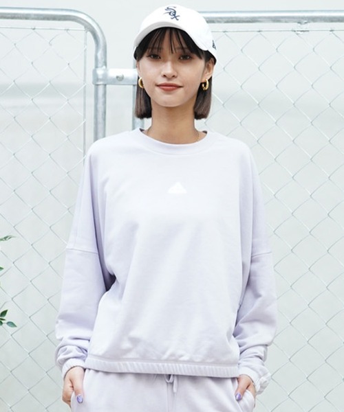 adidas(アディダス)の「adidas/アディダス スウェット クルーネック ワンポイント KNR46(スウェット・レディース・ブラック・M/L)」の10枚目の写真