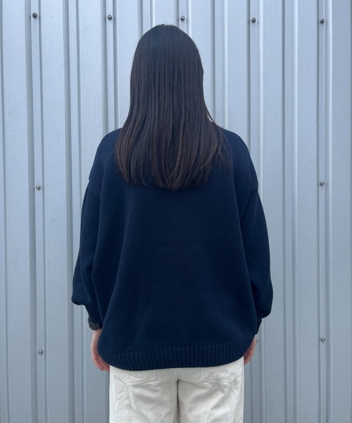 BROKEN BASE（ブロークンベース）の「5Gコットンクルーネックニット（ニット/セーター・メンズ・ネイビー/グレー・MEDIUM/LARGE）」の12枚目の写真