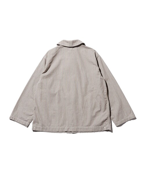 【GREY】BEAMS PLUS / マルチカラー ヒッコリー ミリタリー ショールカラー ジャケット BEAMS PLUS（ビームスプラス）の「BEAMS PLUS / マルチカラー