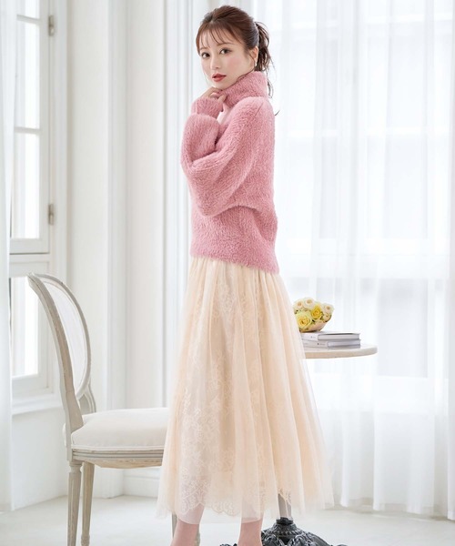 emiriawiz（エミリアウィズ）の「Powder snow shaggy knit tops