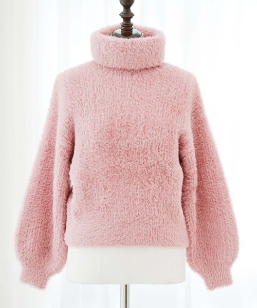 エミリアウィズ Powder snow shaggy knit tops