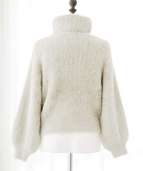 エミリアウィズ Powder snow shaggy knit tops