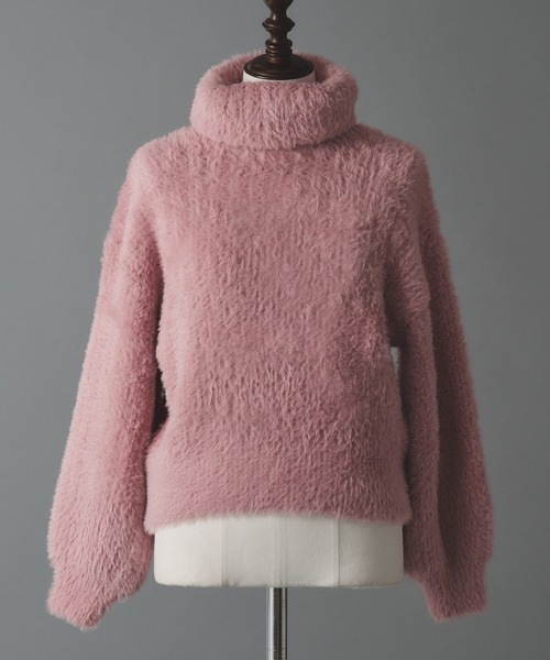 エミリアウィズ Powder snow shaggy knit tops