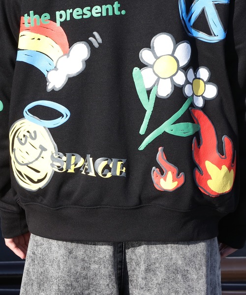 8(eight)（エイト）の「総柄グラフィックプルパーカー（パーカー