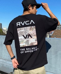 RVCA/ルーカ バックプリントTシャツ 半袖Tee スクエアロゴ オーバーサイズ BE041-224