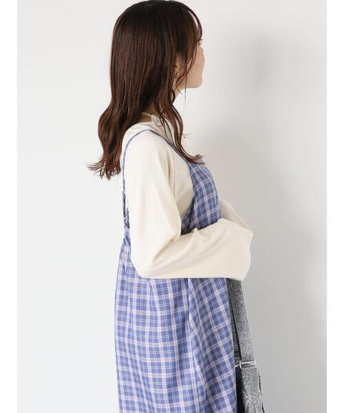 ehka sopo（エヘカソポ）の「ティアードキャミワンピース（ワンピース・レディース・グリーン/ベージュ/ブラック/ブルー・F）」の10枚目の写真