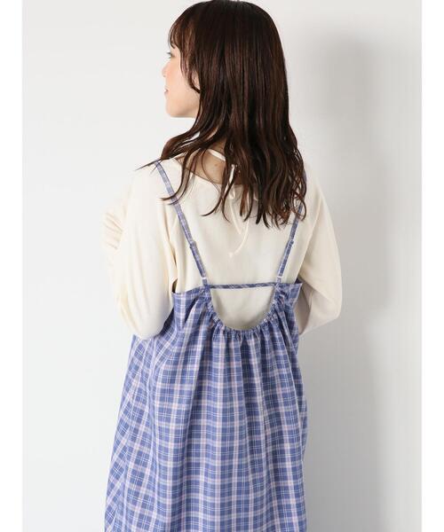 ehka sopo（エヘカソポ）の「ティアードキャミワンピース（ワンピース・レディース・グリーン/ベージュ/ブラック/ブルー・F）」の11枚目の写真