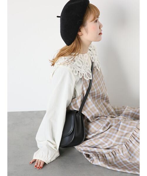 ehka sopo（エヘカソポ）の「ティアードキャミワンピース（ワンピース・レディース・グリーン/ベージュ/ブラック/ブルー・F）」の13枚目の写真