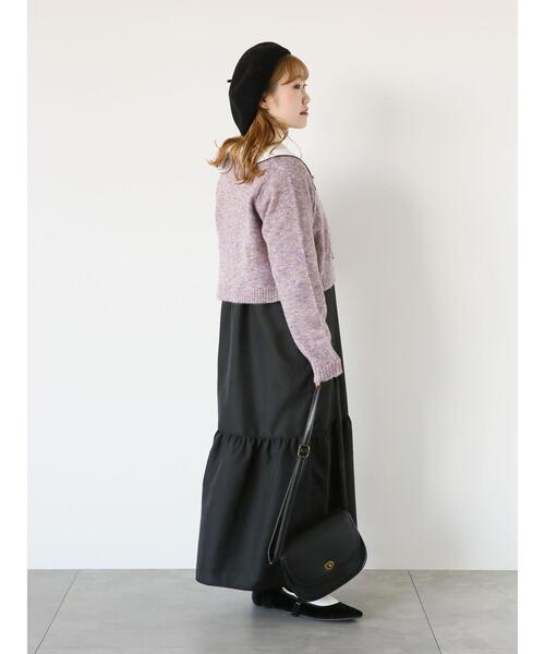 ehka sopo（エヘカソポ）の「ティアードキャミワンピース（ワンピース・レディース・グリーン/ベージュ/ブラック/ブルー・F）」の22枚目の写真