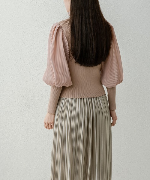 MAISON DE THERESE(メゾン ド テレーズ)の「ボリュームスリーブトータルネックニット(ニット/セーター・レディース・ベージュ/ブラウン/ホワイト/ブラック・FREE)」の22枚目の写真