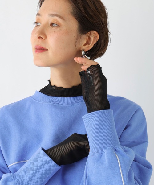 LEPSIM（レプシィム）の「ストライプシアーインナー　997053（Tシャツ/カットソー・レディース・ブルー/ブラック/オフホワイト・FREE）」の2枚目の写真