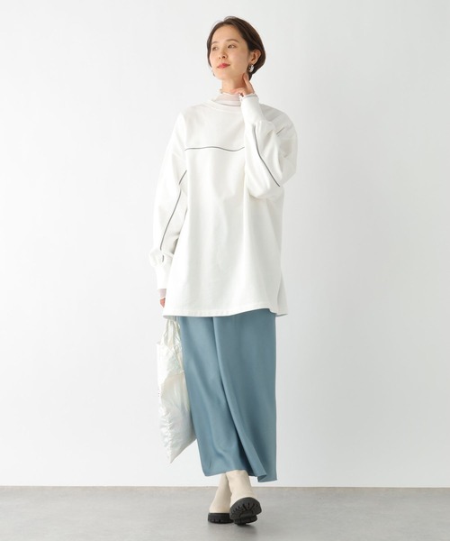 LEPSIM（レプシィム）の「ストライプシアーインナー　997053（Tシャツ/カットソー・レディース・ブルー/ブラック/オフホワイト・FREE）」の5枚目の写真