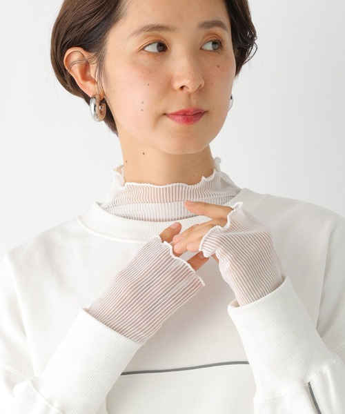 LEPSIM（レプシィム）の「ストライプシアーインナー　997053（Tシャツ/カットソー・レディース・ブルー/ブラック/オフホワイト・FREE）」の6枚目の写真