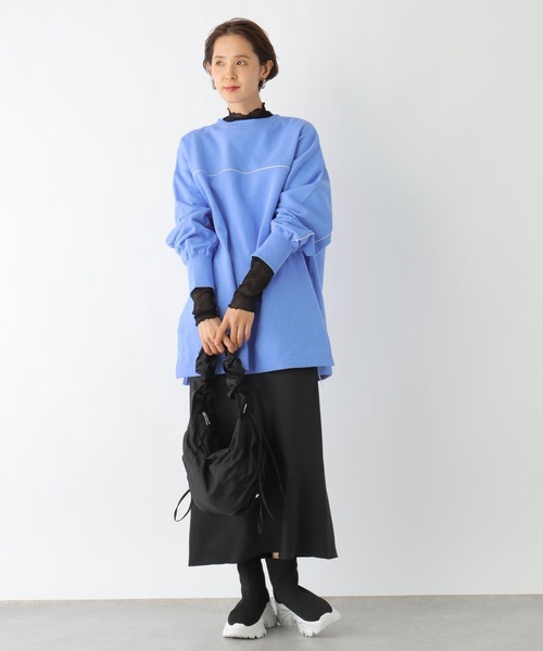 LEPSIM（レプシィム）の「ストライプシアーインナー　997053（Tシャツ/カットソー・レディース・ブルー/ブラック/オフホワイト・FREE）」の8枚目の写真