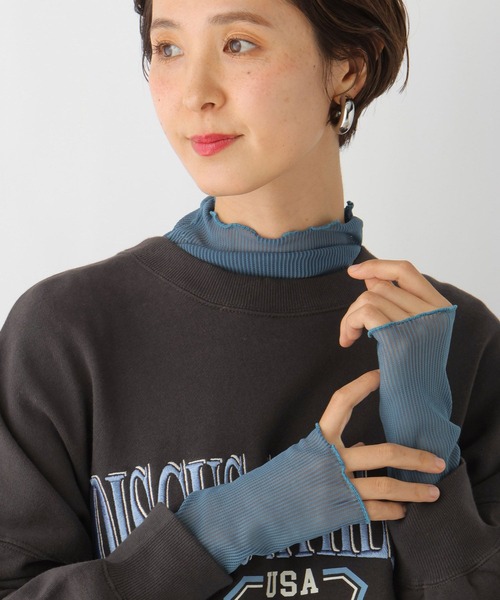 LEPSIM（レプシィム）の「ストライプシアーインナー　997053（Tシャツ/カットソー・レディース・ブルー/ブラック/オフホワイト・FREE）」の15枚目の写真