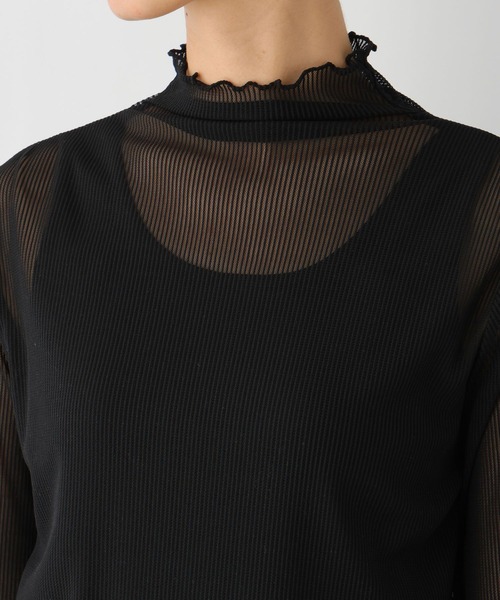 LEPSIM（レプシィム）の「ストライプシアーインナー　997053（Tシャツ/カットソー・レディース・ブルー/ブラック/オフホワイト・FREE）」の19枚目の写真