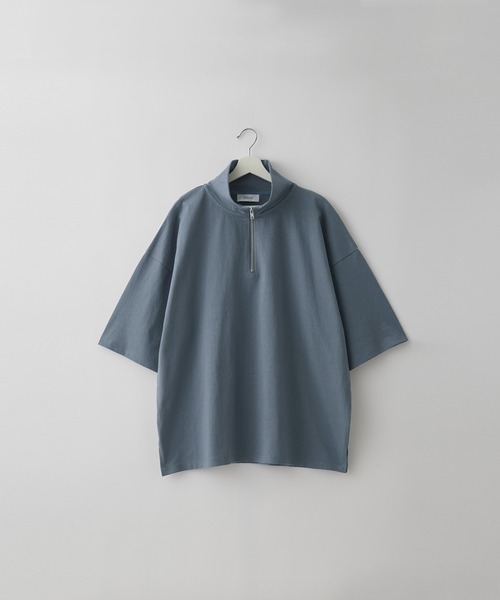 SERACE】Oversize short sleeve half zip T-Shirt / オーバー