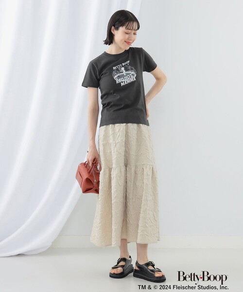 Ray BEAMS（レイビームス）の「Betty Boop(TM) × Ray BEAMS / Red Hot Mamma Tシャツ（Tシャツ/カットソー・レディース・ブラック・ONE SIZE）」の2枚目の写真