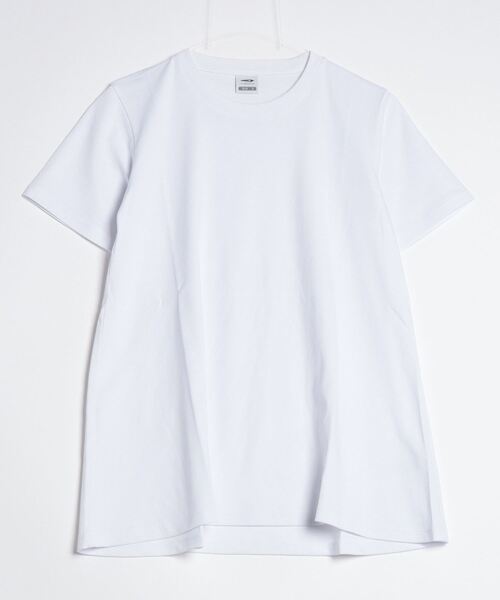 TIGORA(ティゴラ)の「ティゴラ TIGORA CVCスムースAラインTシャツ(Tシャツ/カットソー・レディース・グリーン/ホワイト/ライトベージュ/ブラック・S/M/L/XL)」の1枚目の写真