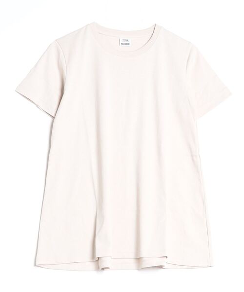 TIGORA(ティゴラ)の「ティゴラ TIGORA CVCスムースAラインTシャツ(Tシャツ/カットソー・レディース・グリーン/ホワイト/ライトベージュ/ブラック・S/M/L/XL)」の3枚目の写真