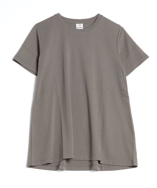 TIGORA(ティゴラ)の「ティゴラ TIGORA CVCスムースAラインTシャツ(Tシャツ/カットソー・レディース・グリーン/ホワイト/ライトベージュ/ブラック・S/M/L/XL)」の4枚目の写真
