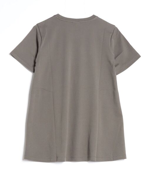 TIGORA(ティゴラ)の「ティゴラ TIGORA CVCスムースAラインTシャツ(Tシャツ/カットソー・レディース・グリーン/ホワイト/ライトベージュ/ブラック・S/M/L/XL)」の5枚目の写真