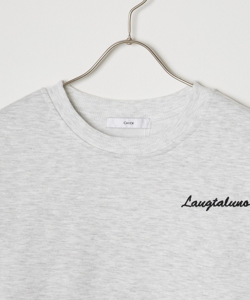 Chick(チック)の「▲Sweat Set Up / スウェットセットアップ(ルームウェア/パジャマ・レディース・グレー・M/L/XL)」の2枚目の写真