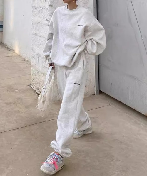 Chick(チック)の「▲Sweat Set Up / スウェットセットアップ(ルームウェア/パジャマ・レディース・グレー・M/L/XL)」の22枚目の写真