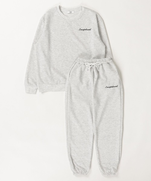 Chick(チック)の「▲Sweat Set Up / スウェットセットアップ(ルームウェア/パジャマ・レディース・グレー・M/L/XL)」の21枚目の写真