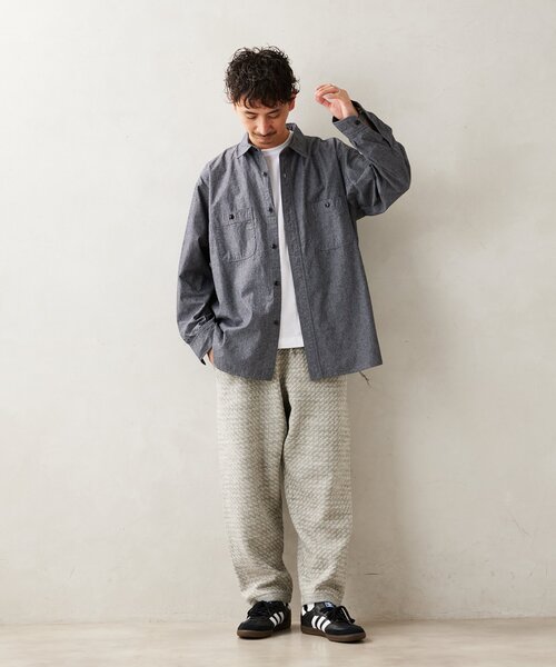 JOURNAL STANDARD relume(ジャーナルスタンダード レリューム)の「【HOUSE HOLD / ハウスホールド】シャンブレーシャツ(シャツ/ブラウス・メンズ・ブルー系その他/グリーン/ブラック・LARGE/MEDIUM)」の16枚目の写真