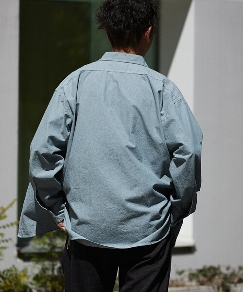 JOURNAL STANDARD relume(ジャーナルスタンダード レリューム)の「【HOUSE HOLD / ハウスホールド】シャンブレーシャツ(シャツ/ブラウス・メンズ・ブルー系その他/グリーン/ブラック・LARGE/MEDIUM)」の20枚目の写真