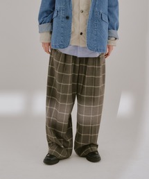 【WHIMSIC/SETUP対応/2サイズ展開】ルーズフィットイージースラックス